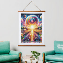 Radiant Glow Large 5D DIYダイヤモンドズ絵を描キット 吊り下げ型タペストリー