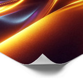 Radiant Golden Mirage Desert Horizon Glow ポスター (角)