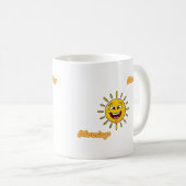 Radiant Golden Sun Artistic Graphic Mug コーヒーマグカップ (正面右)