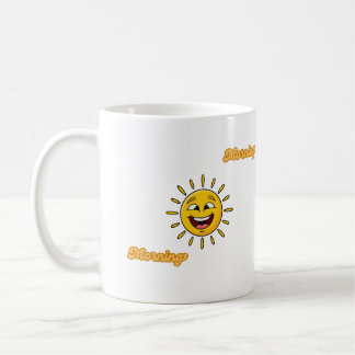 Radiant Golden Sun Artistic Graphic Mug コーヒーマグカップ