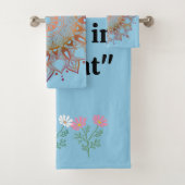 Radiant Harmony: Mandala and Floral Towel Set バスタオルセット (インサイチュ)