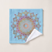 Radiant Harmony: Mandala and Floral Towel Set バスタオルセット (ウォッシュタオル)