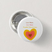 Radiant Heart: Love More, Live More, Proudly Polya 缶バッジ (正面&裏面)