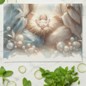 Radiant Holy Family Nativity Scene キッチンタオル (折り畳み)