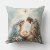 Radiant Holy Family Nativity Scene クッション (正面)
