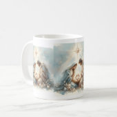 Radiant Holy Family Nativity Scene コーヒーマグカップ (正面左)