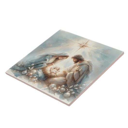Radiant Holy Family Nativity Scene タイル (側面)