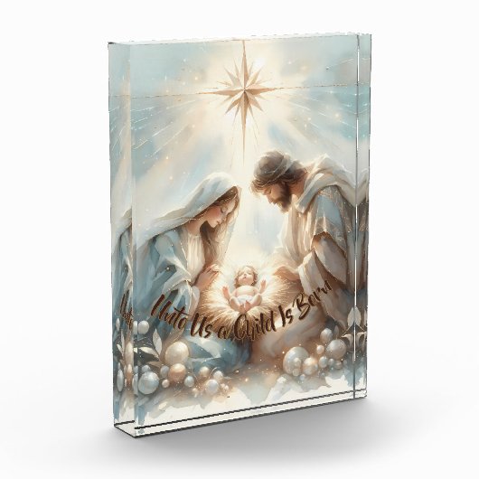 Radiant Holy Family Nativity Scene フォトブロック (左)
