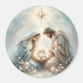 Radiant Holy Family Nativity Scene マグネット (正面)