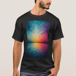 Radiant Horizon | 抽象的な反射 Tシャツ