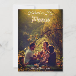 Radiant in His Peace Religious Elegant One Photo  シーズンカード