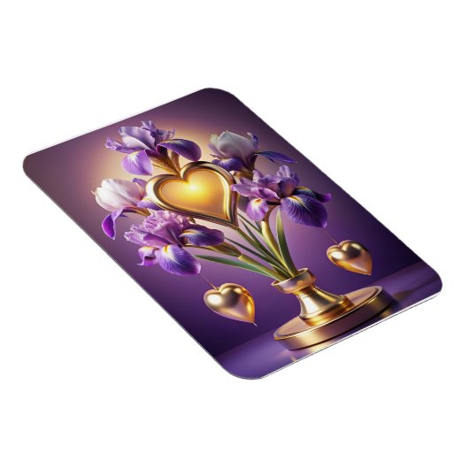 Radiant Iris Blossom 3D 描写 by Neskie D マグネット (右側)