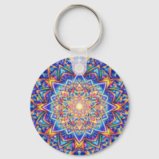 Radiant Kaleidoscope Mandala – Color Harmony Keych キーホルダー