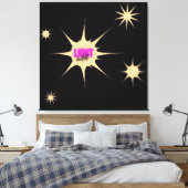 Radiant Light – Modern & Vibrant Style キャンバスプリント (インサイチュ (寝室))