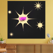 Radiant Light – Modern & Vibrant Style キャンバスプリント (インサイチュ (リビング))