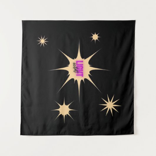 Radiant Light – Modern & Vibrant Style タペストリー (正面(横))