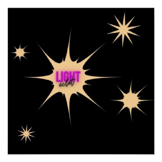 Radiant Light – Modern & Vibrant Style ポスター (正面)