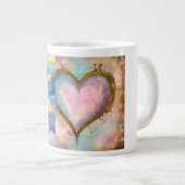 Radiant Love:ハート&レインボーフュージョンカップ ジャンボコーヒーマグカップ (正面右)
