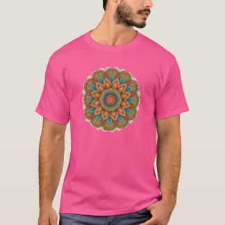 Radiant Mandala Boho Style Design Tシャツ