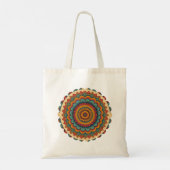 Radiant Mandala Boho Tote Bag トートバッグ (裏面)