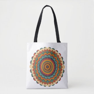 Radiant Mandala Boho Tote Bag トートバッグ