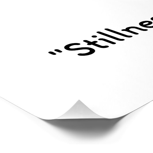 Radiant Meditation Silhouette ポスター (コーナー)