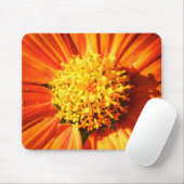Radiant Orange Flower Macro Mouse Pad Photo マウスパッド (マウス)