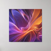 Radiant orange purple キャンバスプリント (正面)