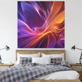 Radiant orange purple キャンバスプリント
