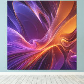 Radiant orange purple キャンバスプリント (インサイチュ (ウッドフロア))