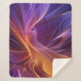 Radiant orange purple シェルパブランケット