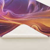 Radiant orange purple シェルパブランケット (3/4)