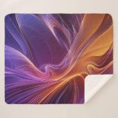 Radiant orange purple シェルパブランケット (正面(横))