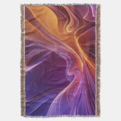 Radiant orange purple スローブランケット (正面縦)