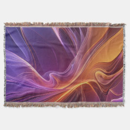 Radiant orange purple スローブランケット