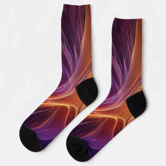 Radiant orange purple ソックス (左)