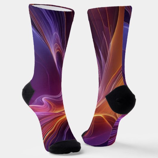 Radiant orange purple ソックス (傾斜あり)