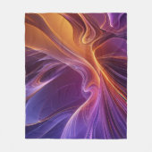 Radiant orange purple フリースブランケット (正面)