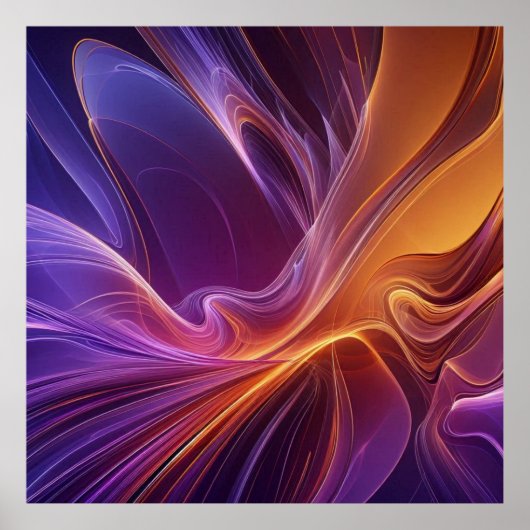 Radiant orange purple ポスター (正面)