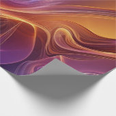 Radiant orange purple ラッピングペーパー (角)