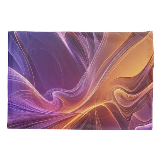 Radiant orange purple 枕カバー (裏面)