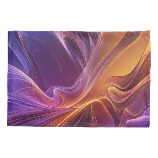 Radiant orange purple 枕カバー (裏面)