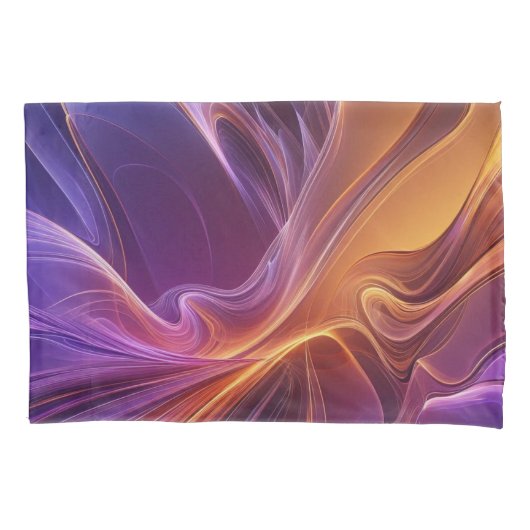 Radiant orange purple 枕カバー (正面)