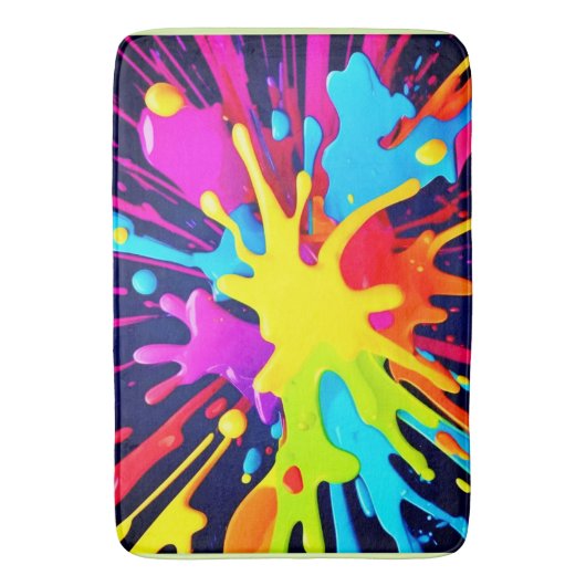 Radiant Paint Explosion バスマット (正面縦)