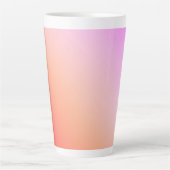 Radiant Pastel Sunset Gradient カフェラテマグ (正面)