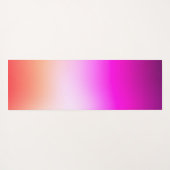 Radiant Pastel Sunset Gradient ヨガマット (裏面(横))