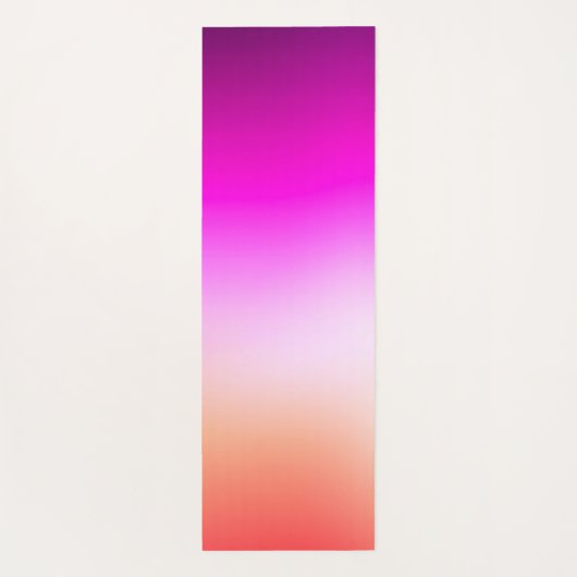 Radiant Pastel Sunset Gradient ヨガマット (裏面)
