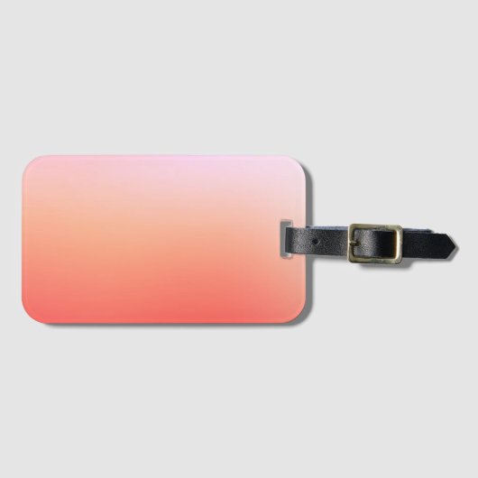 Radiant Pastel Sunset Gradient ラゲッジタグ (正面横)