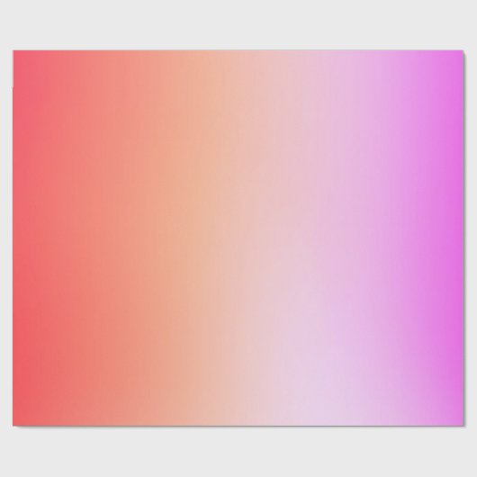 Radiant Pastel Sunset Gradient ラッピングペーパー (フラット)