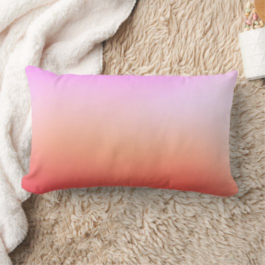 Radiant Pastel Sunset Gradient ランバークッション (ブランケット)